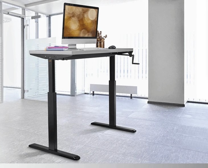 Hand Crank Adjustable Height Sit To Stand Desk Frame Price In